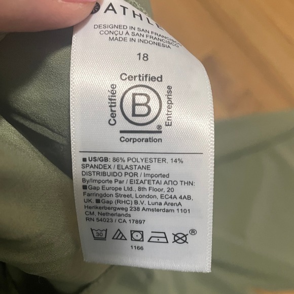 Athleta Brooklyn Heights New Wide Leg‎ Pant Women's 18 Green Lightweight NWT - Picture 5 of 6